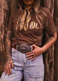 Red Dirt Hat Co. Tooled Leather Tee
