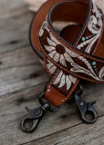 american_darling_tooled_leather_handpainted_buckstitch_handbag_bag_strap_western_rodeo_cowgirl_mack_and_co_designs_australia