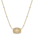 *PRE-ORDER* Inital Ultra Mini Belt Buckle Necklace - Gold