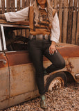 The Fleetwood Leather Look Jeans