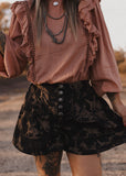 The Desert Rose Ruffle Blouse