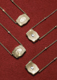 *PRE-ORDER* Inital Ultra Mini Belt Buckle Necklace - Gold