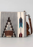 Zoe Saddle Blanket Crossbody Bag in Grey