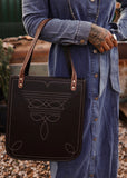 The Boot Stitch Bag in Chocolate