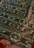 Olive Aztec Wild Rag