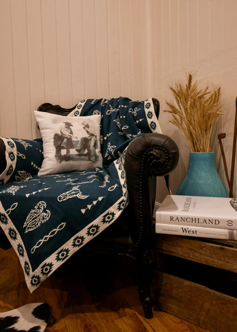 Western Luxe Aztec Throw Rug