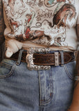 The Pecos Buckle in White
