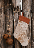 The Cowhide Christmas Stocking