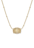 *PRE-ORDER* Inital Ultra Mini Belt Buckle Necklace - Gold