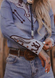 The Cowgirl Blues Blouse