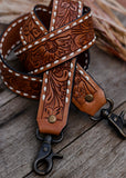 american_darling_tooled_leather_handpainted_buckstitch_handbag_bag_strap_western_rodeo_cowgirl_mack_and_co_designs_australia