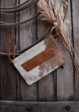 Sage Cowhide Clutch/ Crossbody Bag in Tan Leather (Pick Option)
