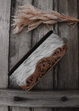 Savannah Cowhide Toiletries Bag - Tooled Leather