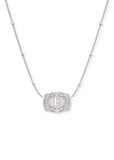 *PRE-ORDER* Inital Ultra Mini Belt Buckle Necklace - Silver