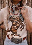 XOXO Art & Co. Brown Bronc Tee