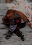 american_darling_tooled_leather_handpainted_buckstitch_handbag_bag_strap_western_rodeo_cowgirl_mack_and_co_designs_australia