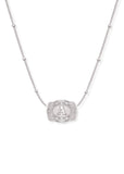 *PRE-ORDER* Inital Ultra Mini Belt Buckle Necklace - Silver
