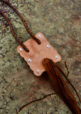 Leather Concho Bolo Necklace