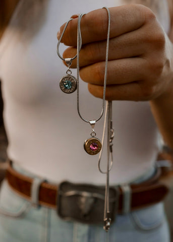 Charlotte Bullet Shell Pendant & Necklace