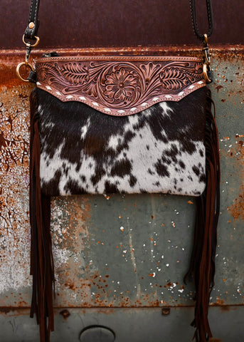 Laylah Cowhide Crossbody Bag