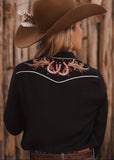 The Vaquera Blouse in Black