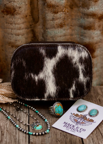 Ella Cowhide Jewellery Case