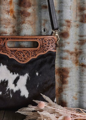 oakleigh_tooled_cowhide_crossbody_leather_handbag_bag_chocolate_brown_womens_ladies_western_mack_and_co_designs_australia