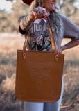The Boot Stitch Bag in Tan