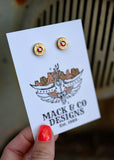 Aubrey Bullet Shell Earrings (Brass)