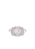 *PRE-ORDER* Inital Mini Belt Buckle Ring - Silver