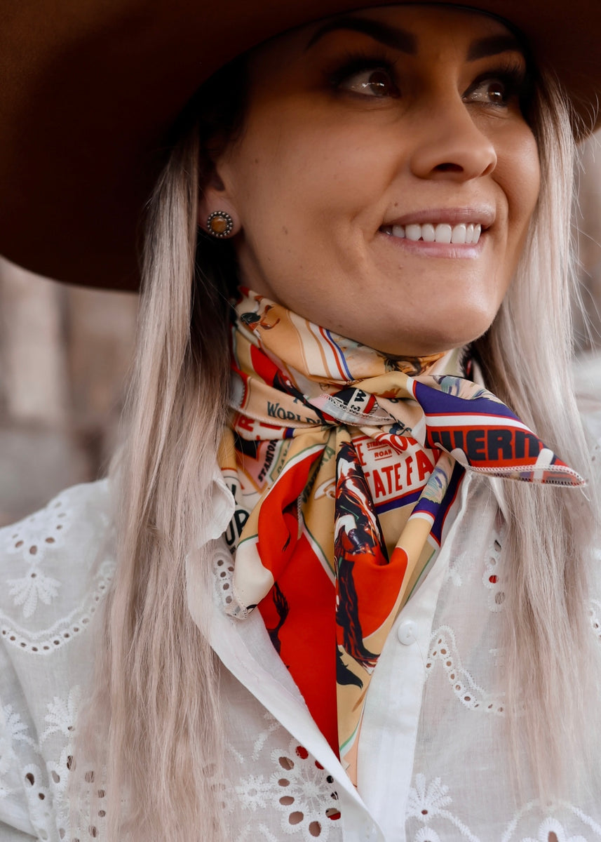 Rodeo Rewind Wild Rag | Mack & Co Designs Australia