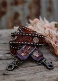 american_darling_tooled_leather_handpainted_buckstitch_handbag_bag_strap_western_rodeo_cowgirl_mack_and_co_designs_australia