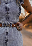 The Horse Bit Belt in Chestnut