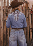 The Cowgirl Blues Blouse