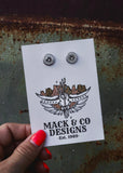 Aubrey Bullet Shell Earrings (Nickel)