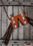 Zoe Saddle Blanket Crossbody Bag in Pumpkin Spice