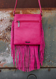 Wrangler Denim Jean Pocket Crossbody Bag in Pink