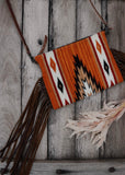 Zoe Saddle Blanket Crossbody Bag in Pumpkin Spice