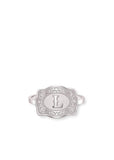 *PRE-ORDER* Inital Mini Belt Buckle Ring - Silver