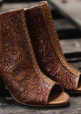 Coyote Creek Tooled Leather Heels