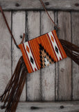 Zoe Saddle Blanket Crossbody Bag in Pumpkin Spice