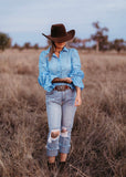 womens_long_sleeve_arena_shirt_blouse_campdraft_cotton_mack_and_co_designs_australia