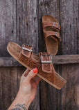 *PRE-ORDER* Fossil Creek Tooled Leather Slides