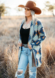 riverton_blue_western_womens_aztec_cardigan_knit_knitwear_mack_and_co_designs_australia