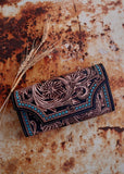 del_rosa_purse_tooled_western_cowhide_leather_wallet_mack_and_co_designs_australia