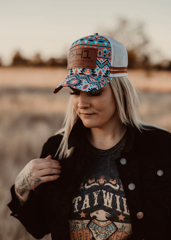 Floral on sale trucker hat
