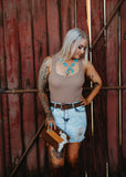 Carrie Bodysuit in Mocha
