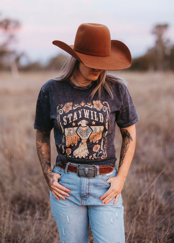 stay_wild_thunderbird_rodeo_cowboy_desert_cowgirl_western_punchy_graphic_tee_tshirt_t-shirt_mack_and_co_designs_australia