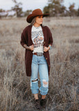 sheridan_chocolate_brown_cardigan_chunky_knit_western_womens_mack_and_co_designs_australia