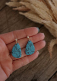 beth_turquoise_gold_dangle_western_earrings_polymer_clay_handmade_mack_and_co_designs_australia